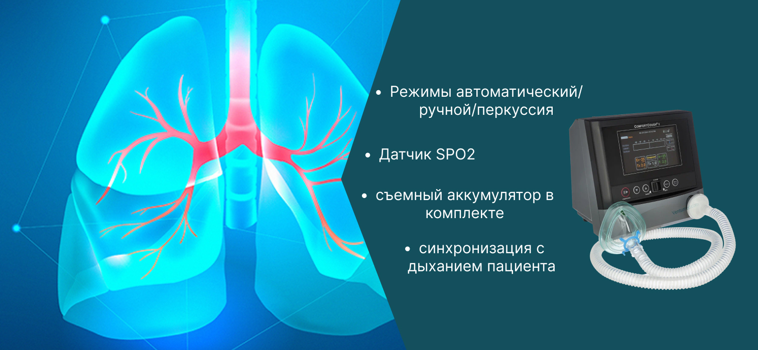 Фото баннера откашливателя Comfort Cough II Seoil Pacific 